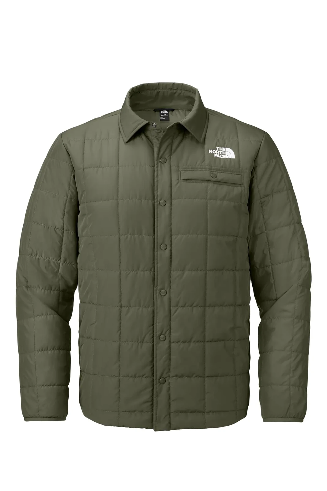 The North Face Iron Drift Quilted Shirt Jacket, custom branded with your logo